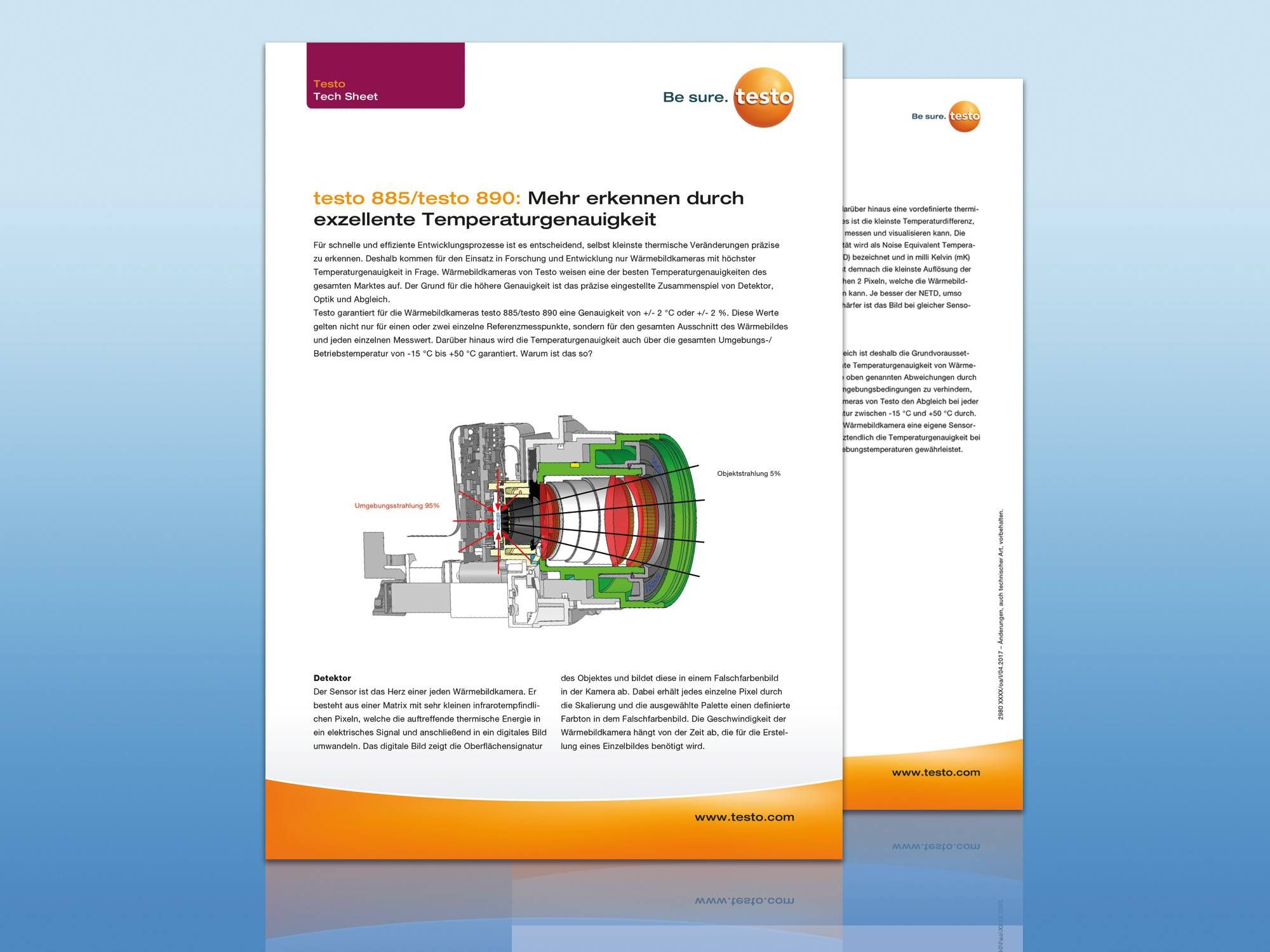 Tech Sheet temperature measurement accuracy