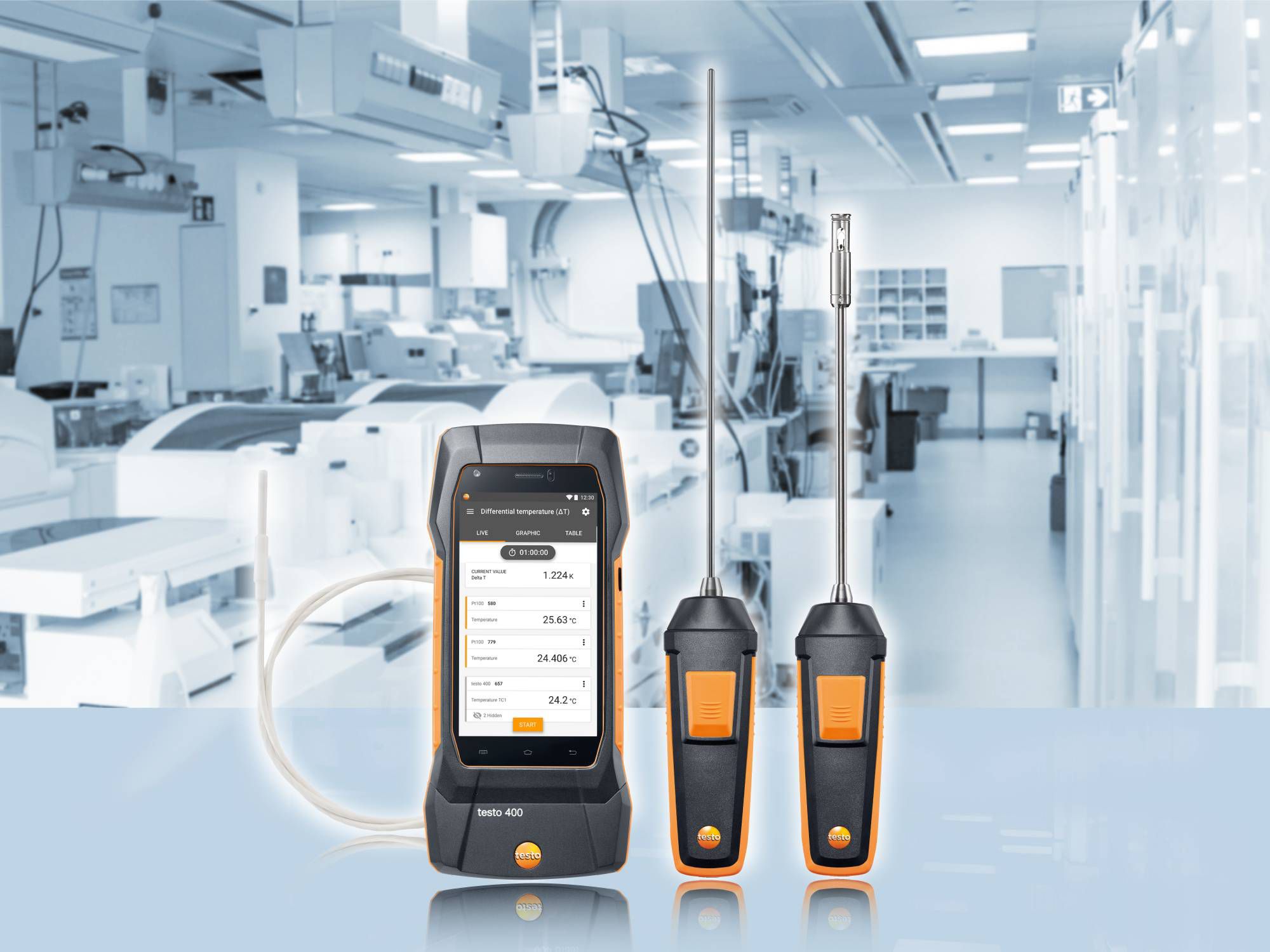 Testo 400 para laboratórios