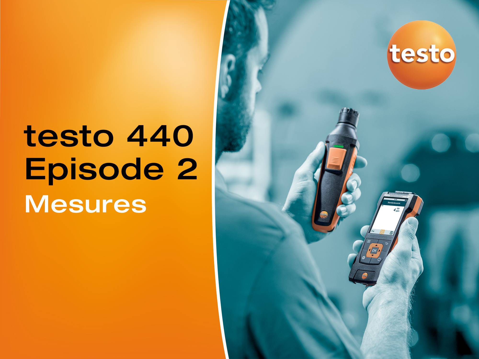 Tutoriel vidéo présentation appareil multifonction pour l'aéraulique testo 440