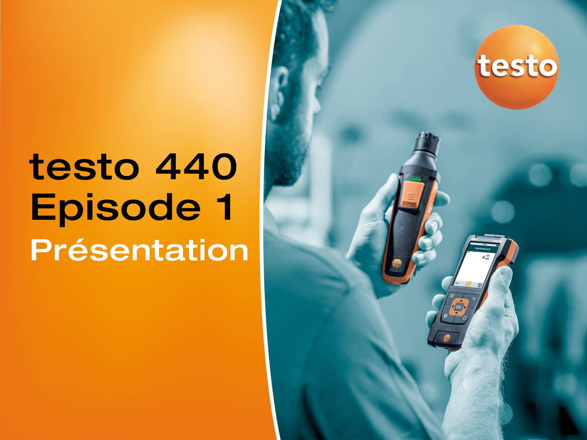 Tutoriel vidéo présentation appareil multifonction pour l'aéraulique testo 440