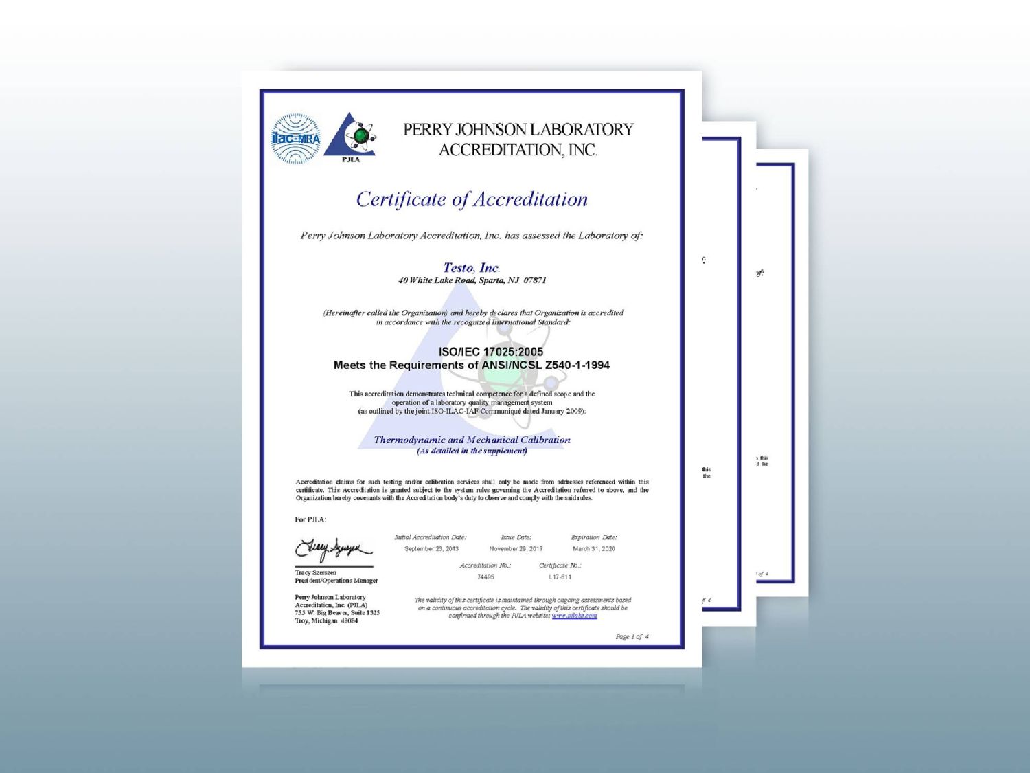 testo 190 CFR data loggers Testo, Inc