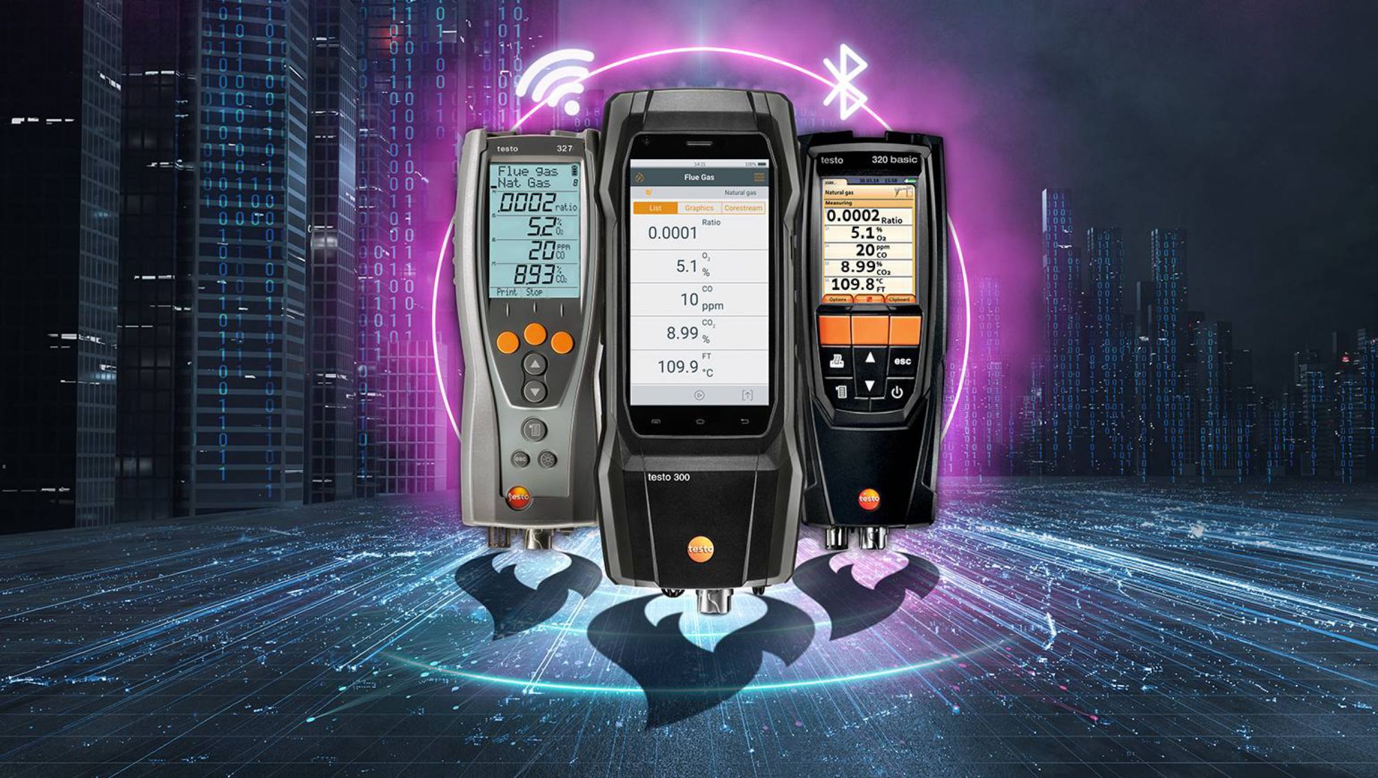 Testo 327 1 Flue Gas Analyser Standard Kit Flue Gas Analysers Flue Gas Gas And Particle Parameters Testo Ltd
