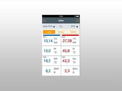 iPhone App Temperaturaufzeichnung