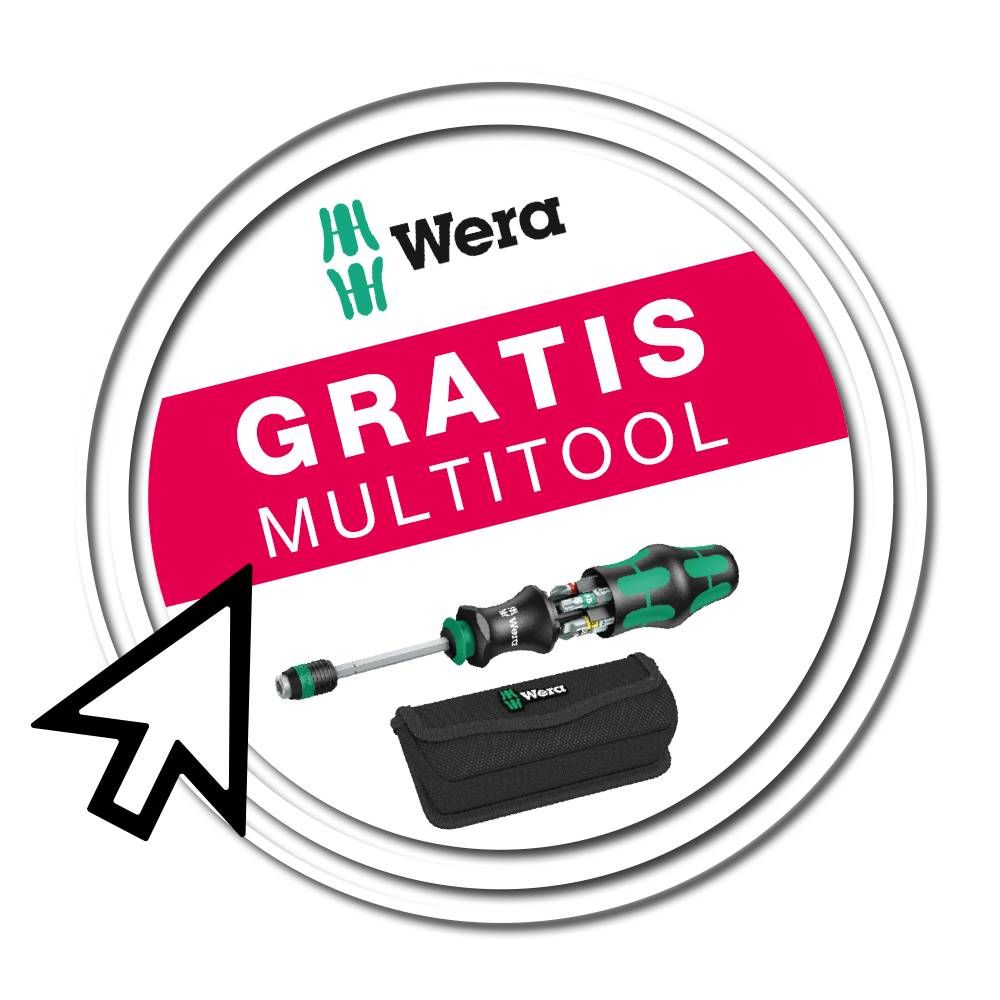 Gratis multitool van Wera