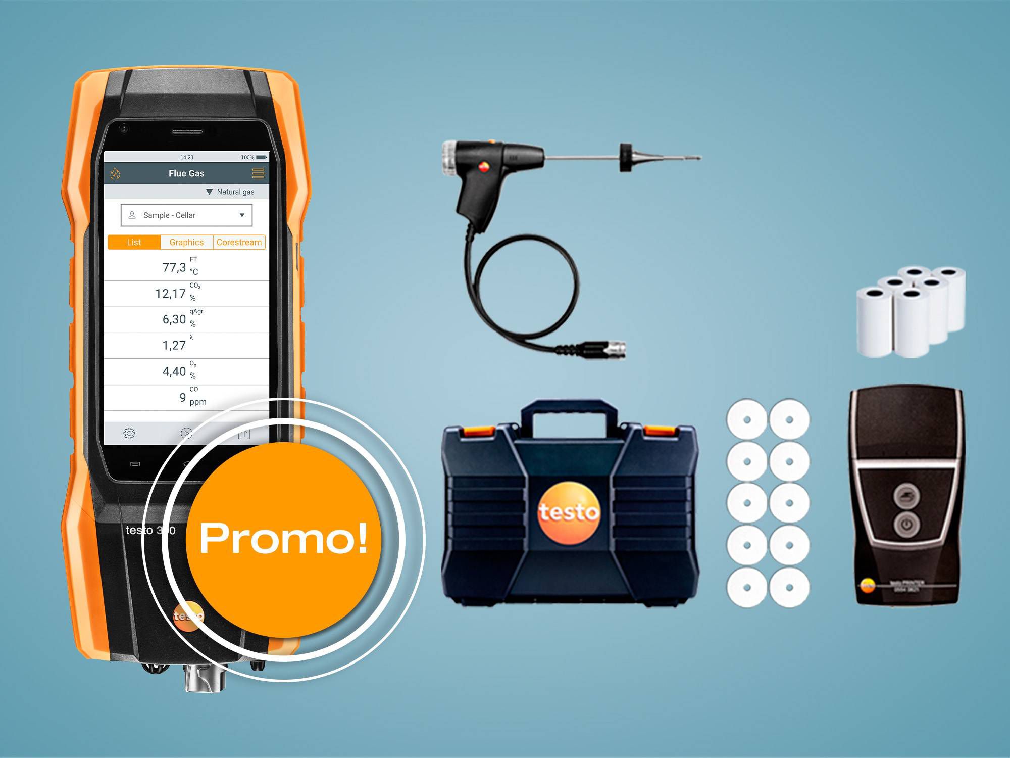 Promo testo 300 Longlife kit 2