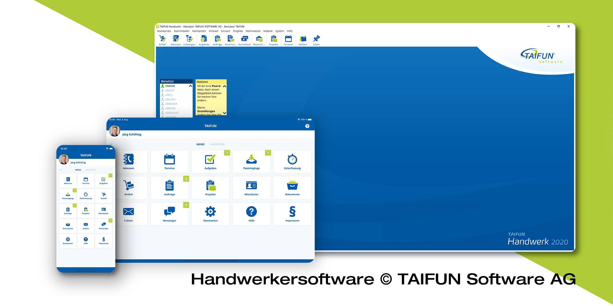Handwerkersoftware © TAIFUN Software AG