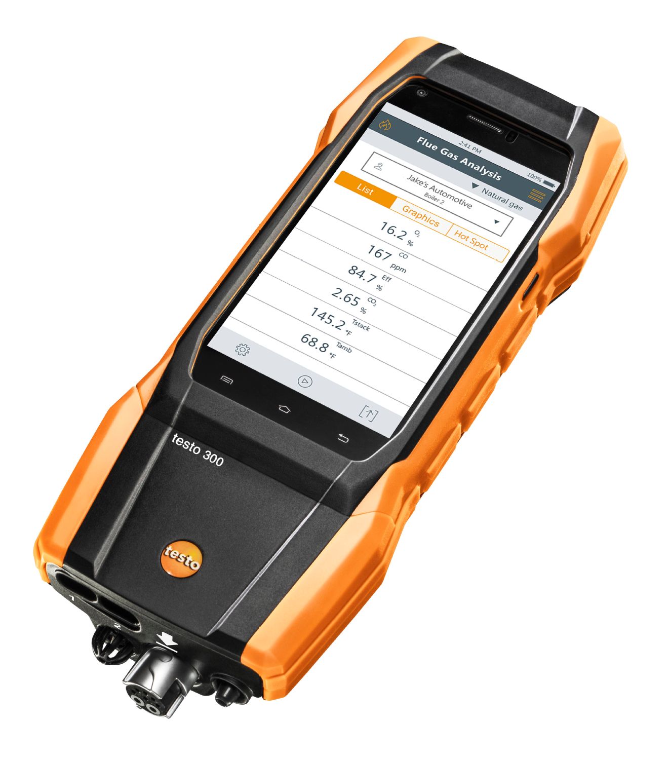 testo 300 Residential and Commercial Combustion Analyzer Flue gas