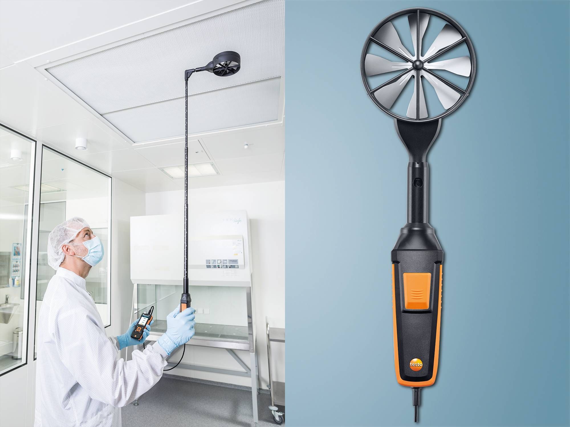 testo 440 uiterst nauwkeurige vleugelrad-sonde