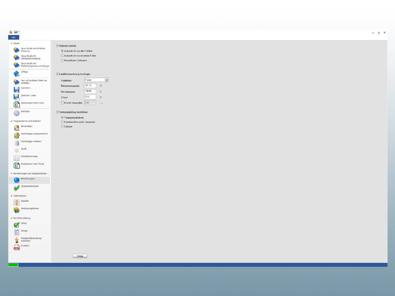 The testo 191 professional software